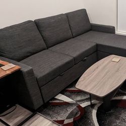 Reversible Storage Sectional With Pullout Bed