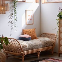 Kaliko Rattan Daybed Day Bed Bench Bohemian Urban Outfitters