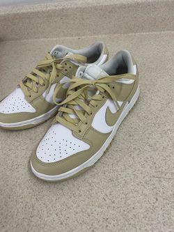 Nike Dunk Low White Tan Sneakers US8
