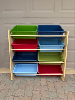 Toy storage 8 multi bin toy organizer