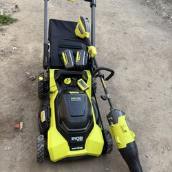 40V HP Brushless 21 in. Cordless Battery Walk Behind Multi-Blade Self-Propelled Mower w/ (2) 6.0Ah Batteries and Charger by RYOBI
