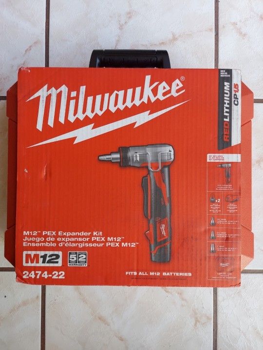 New Milwaukee Cordless ProPEX Expansion Tool M12 Kit 2.0