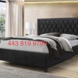 Mattress With Bed Frame (Headboard And Footboard) And Box Spring - Delivery Available 