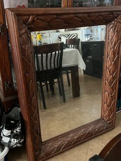 Buffet Table & Mirror $250