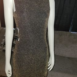 Gold Sparkle/Black Dress 