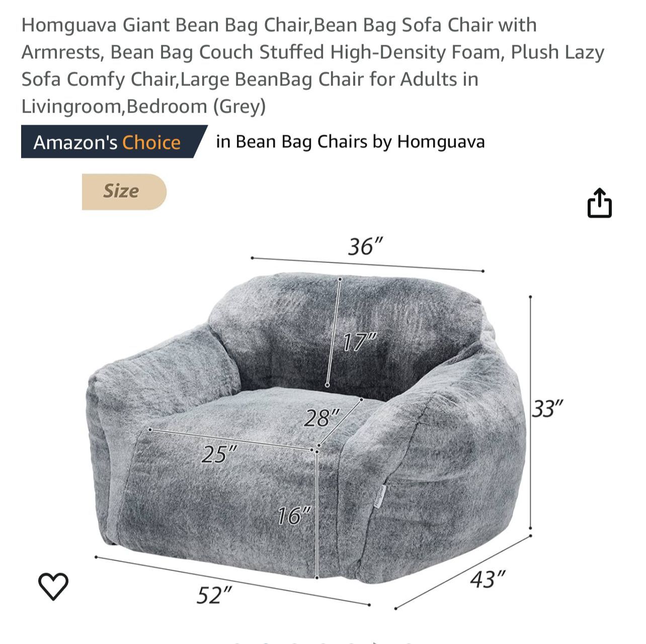 XL Bean Bag Chair