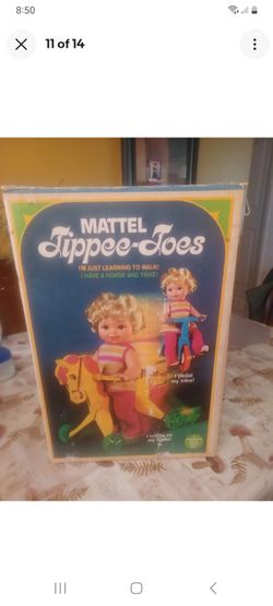 VINTAGE 1967 MATTEL TIPPEE-TOES DOLL TRIKE ROCKING HORSE USED