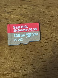 Sandisk extreme plus 128 gb sd card