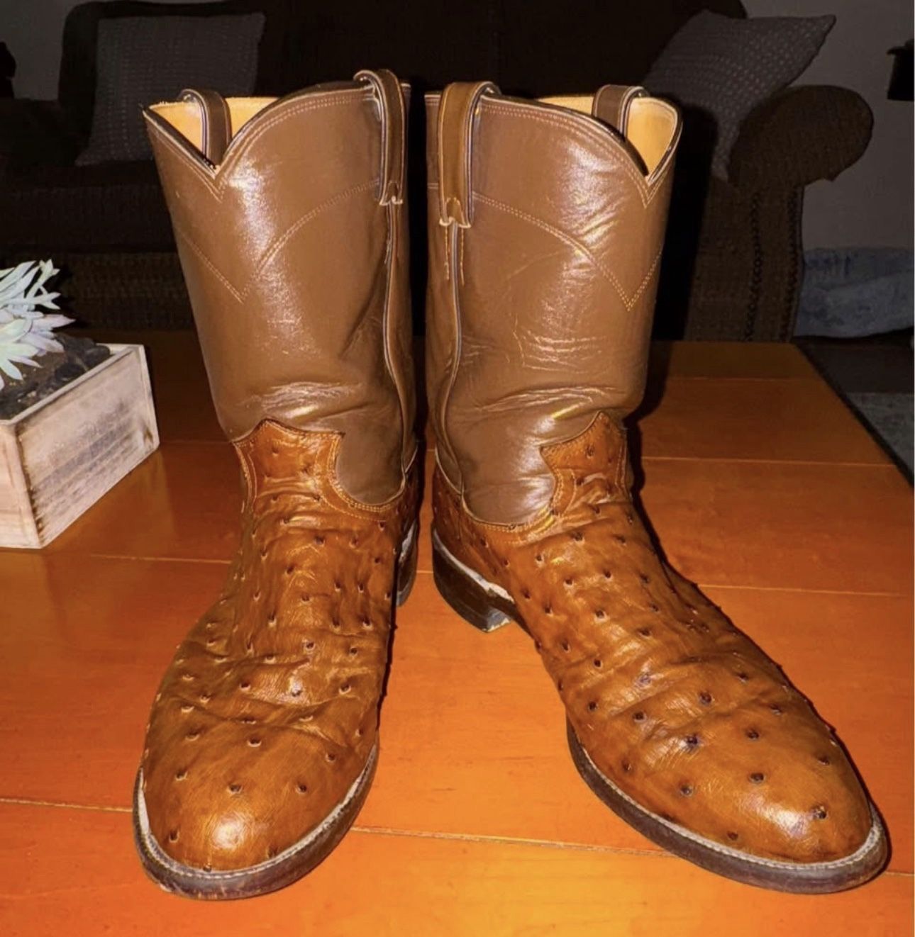 Justin 3105 Men's Roper Boot  Antique Brown 