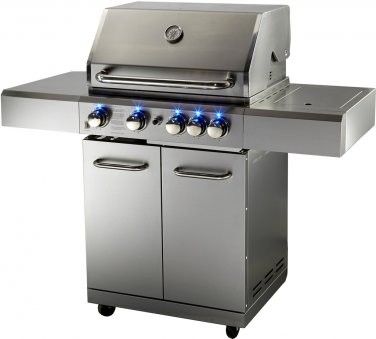 New Stainless Steel Outdoor Propane BBQ 5 Burner Grill w/ Rotisserie + Cover