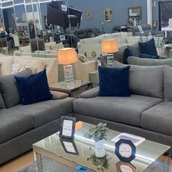 Made in USA deep Sofa and Loveseat 