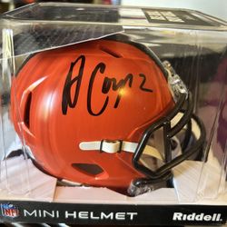  Browns Amari Cooper Signed Mini Helmet Certificate  of Authentication added. 