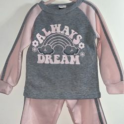 New Toddler Girl  Sweatsuit  Set / Sudadera Y Pants