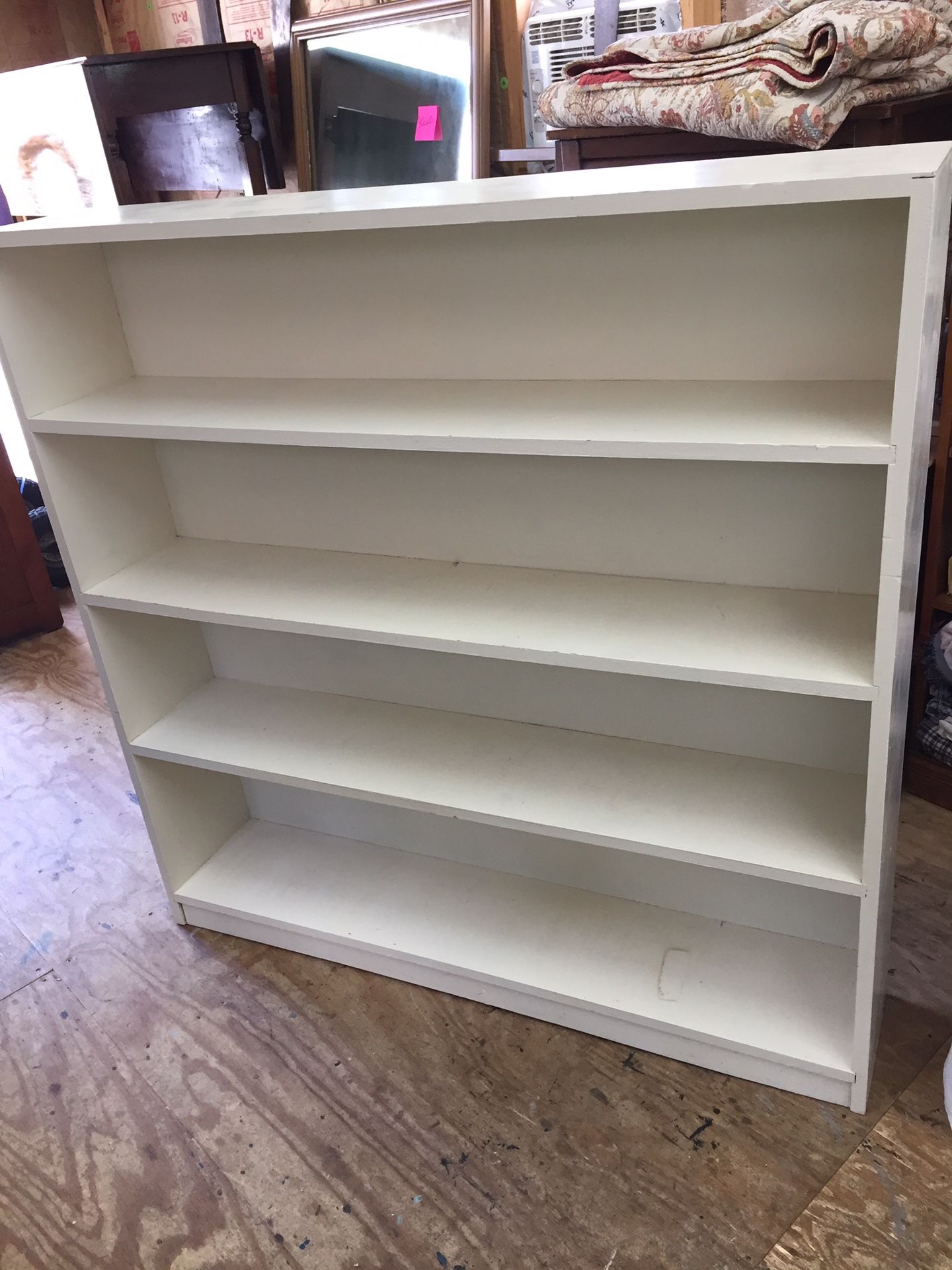 Nice White Pine Bookshelf,Solid, Good Condition