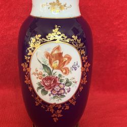 NORITAKE BONE CHINA HAND PAINTED GOLD GILDED ACCENTS FLORAL FLOWER VASE - Japan - RARE - ‼️ Price Is FIRM ‼️