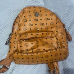 Mcm Backpack  Brown And Black