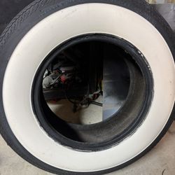 G78-15 Coker Wide White Wall Classic Tire
