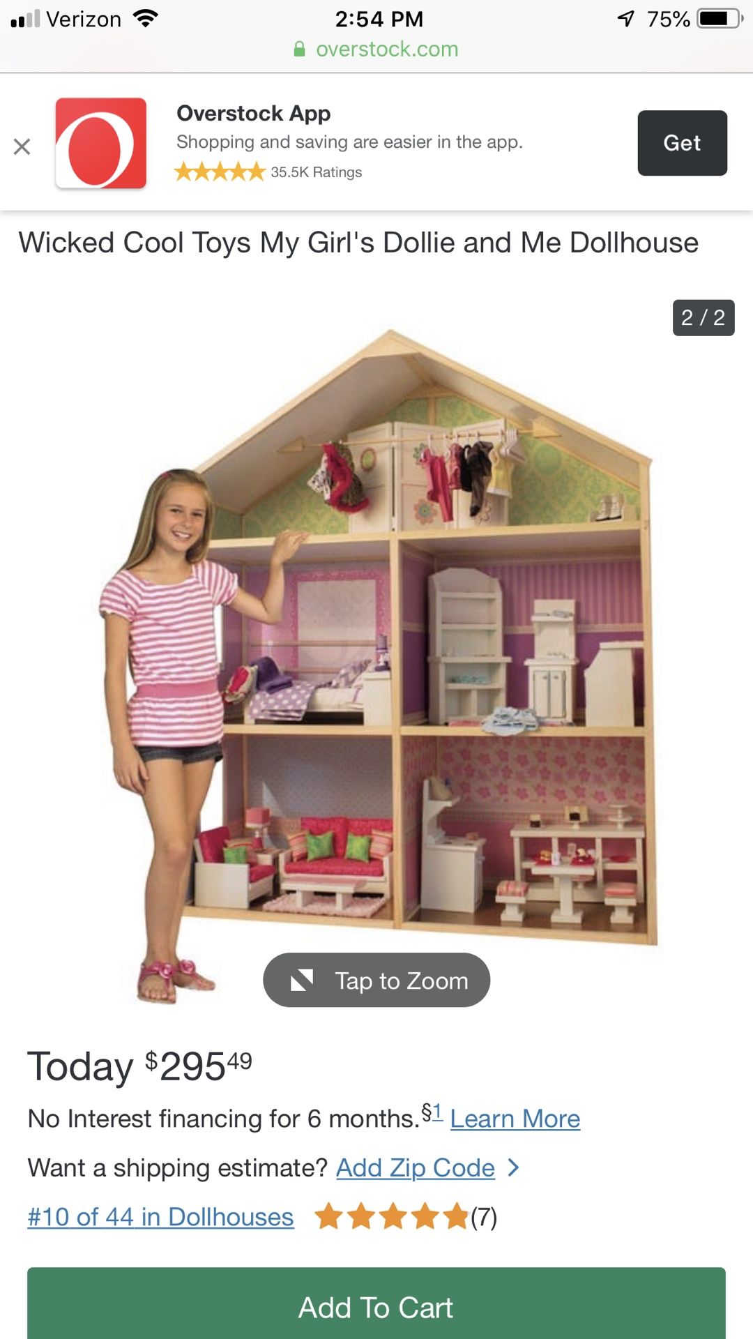 Doll house for American Girl Dolls 6ft tall