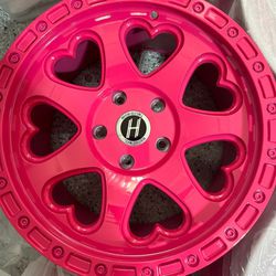 Jeep Rims Heart Pink Wheels
