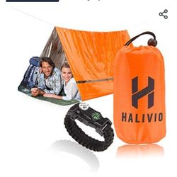 Halivio Emergency Tent/Blanket With Survival Bracelet