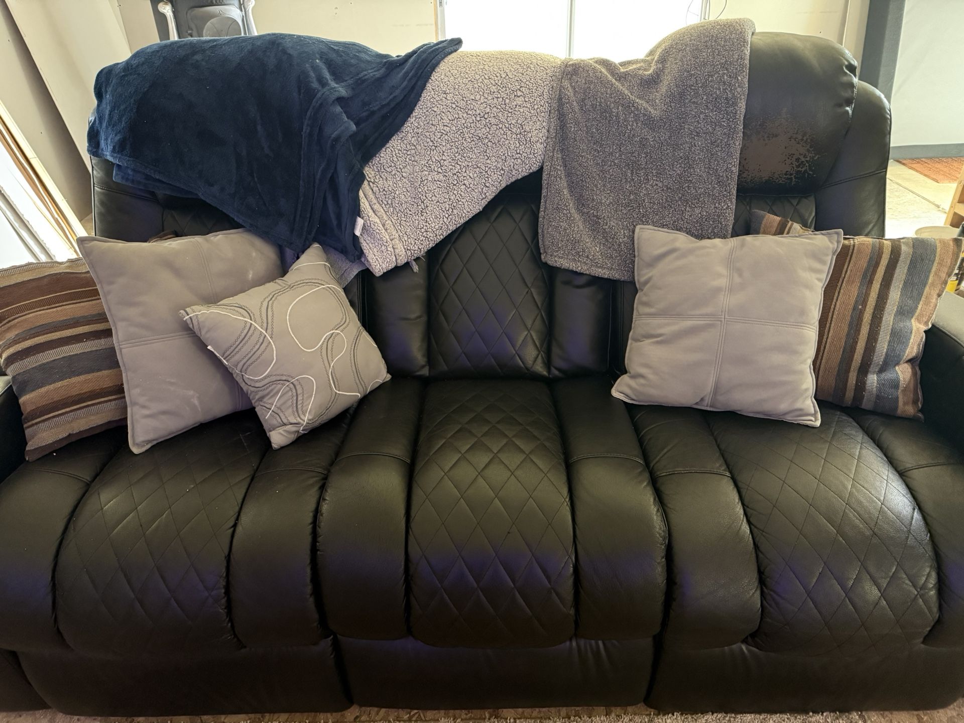 Black Leather Couch