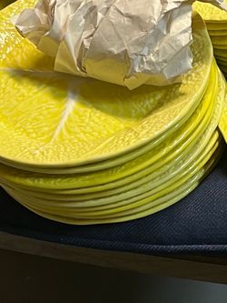 MCM Palm Springs yellow Secla  pottery  dinnerware  & Goblets ‘