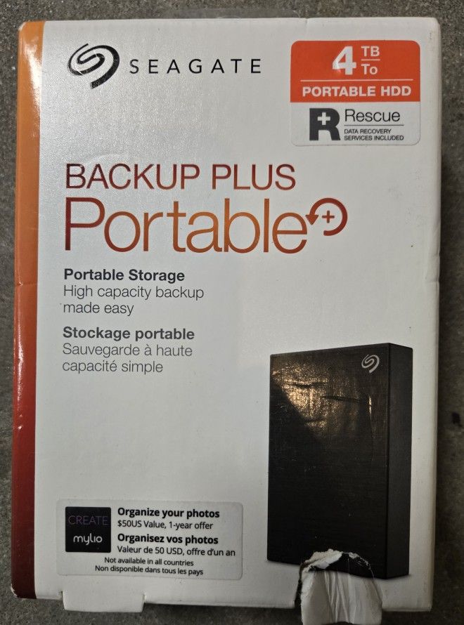 Seagate Backup 4TB Portable Drive