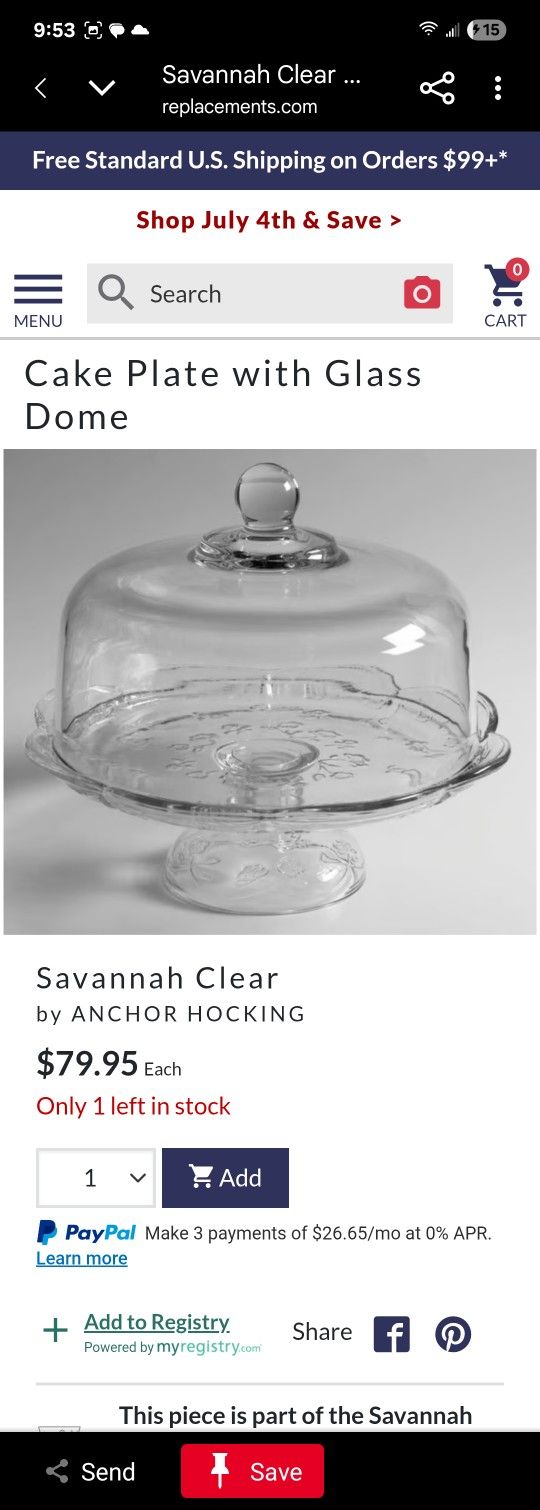 Glass Cake Stand