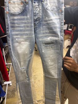 Purple jeans
