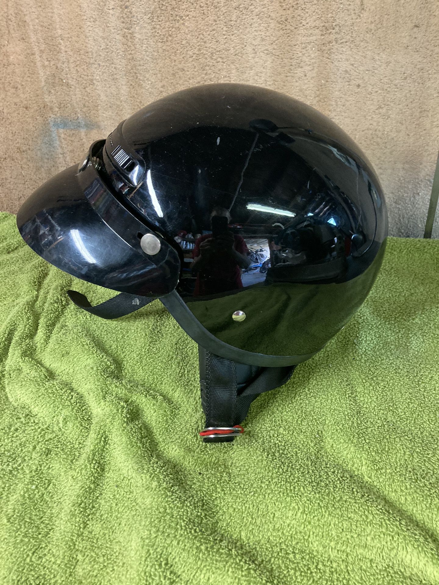 DOT Large Street bike Black Helmet