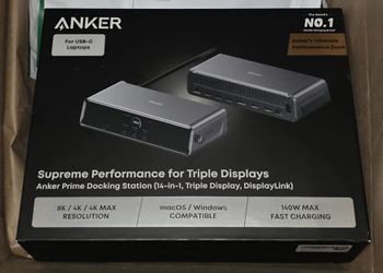Anker Prime Docking Station (14-in-1, Triple Display, DisplayLink) 2025