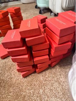 50 James Avery Charm Boxes + 2 Large Boxes + Cloth Bags | Wholesale Jewelry Packaging