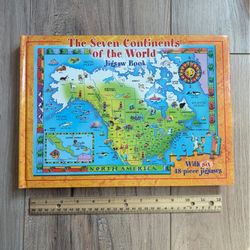 The Seven Continents of the World Jigsaw Book with Six 48-Piece Jigsaws