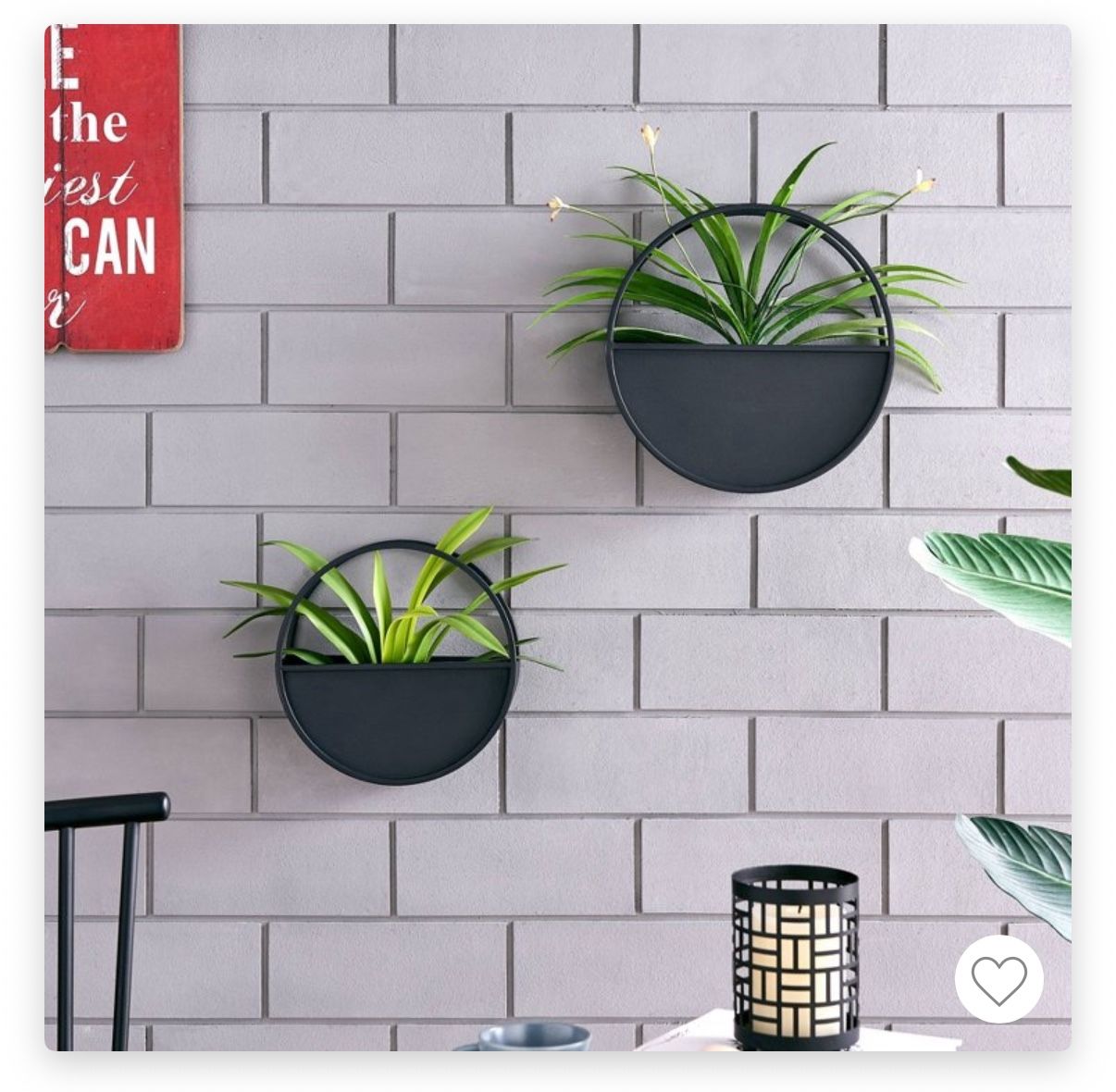 Modern black metal planters