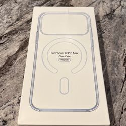 New iPhone 17 Pro Max Clear Silicone Magnetic Case