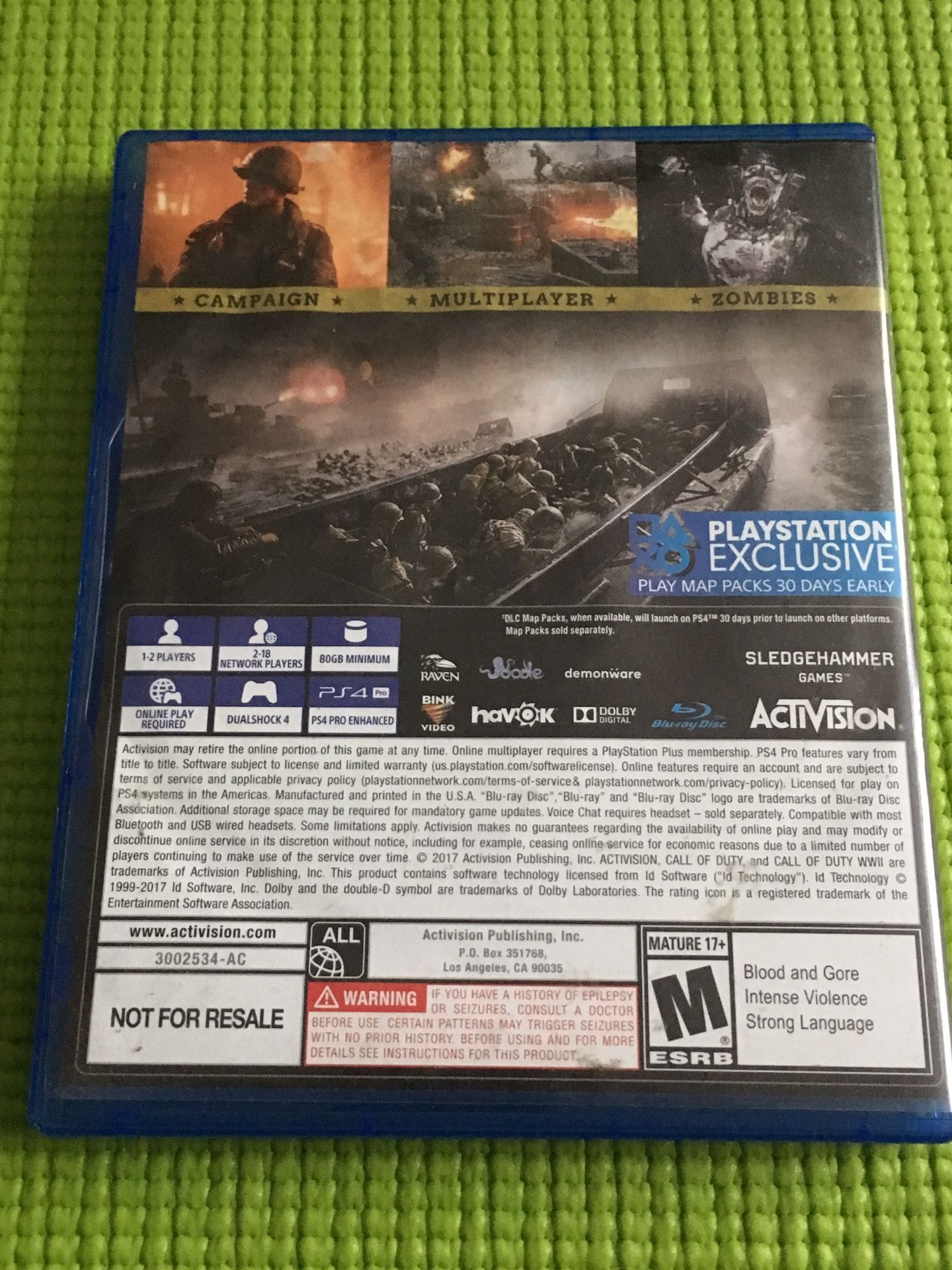 COD WWII PS4 $20 no trades no holds for Sale in Indianapolis, IN - OfferUp