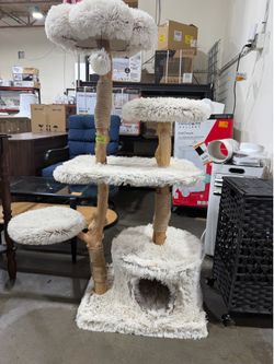 Cat Tree,Tall Natural Branch Wooden Cat Tower