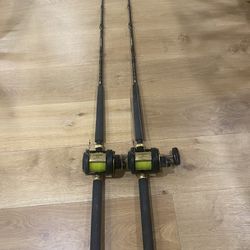 Pair Of Shimano Tld 30 Two Speed, Fishing Rod And Reel Combo for Sale in  Boca Raton, FL - OfferUp