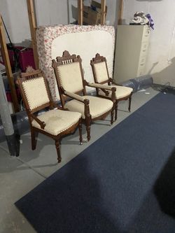 Antique Chairs And Table