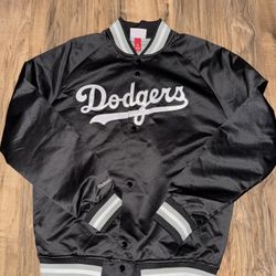 New men’s size large Mitchell & ness LA Dodgers satin jacket 