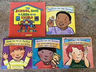 Lot of 4 Spanish + 1 English Books For Kids - Elizabeth Verdick & Todd Parr New