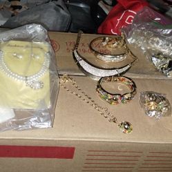 925 Sterling Silver And Costume Jewelry 