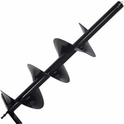 XtremepowerUS Post Hole Digger Replacement Auger Bits Digging 3/4" Shaft Size Plant Fence Dig Planting Hole Fence Dig (12") 