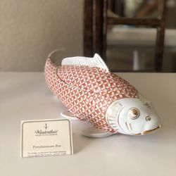 Koi Fish Porcelainware Box By Winterthur