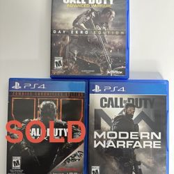 Call of Duty PS4 Lot – Modern Warfare, Advanced Warfare