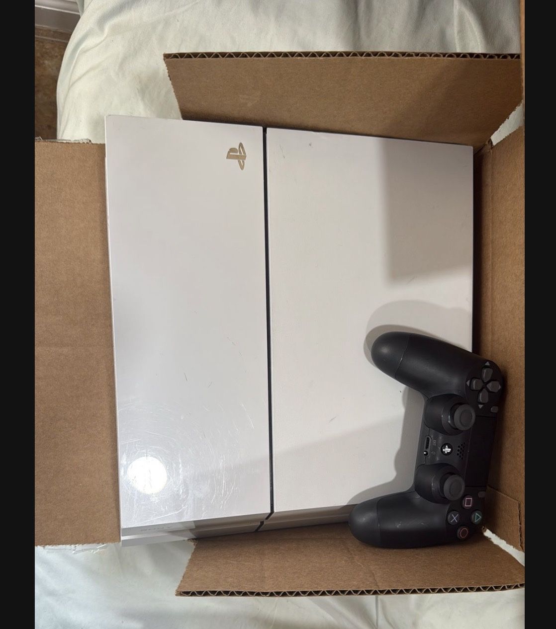 Ps4 White With Controller And CordS Working And Tested