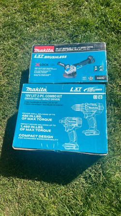 Makita 2 Pc Combo Kit XT225H And X Lock Angle Grinder. XAG26Z