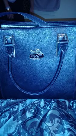 Large black Coach purse