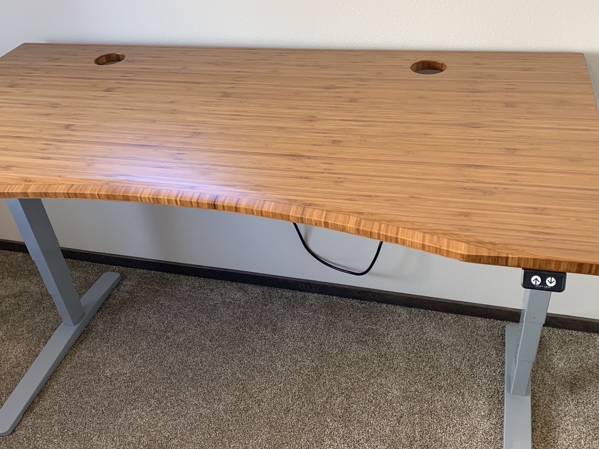 Electric Bamboo Top Standing Desk (uplift Brand)