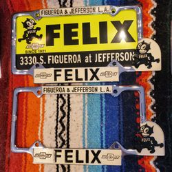 Vintage Felix Chevrolet License Frames